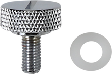 DRAG SPECIALTIES Seat Knob - Slotted - Chrome - 1/4"-28 370295