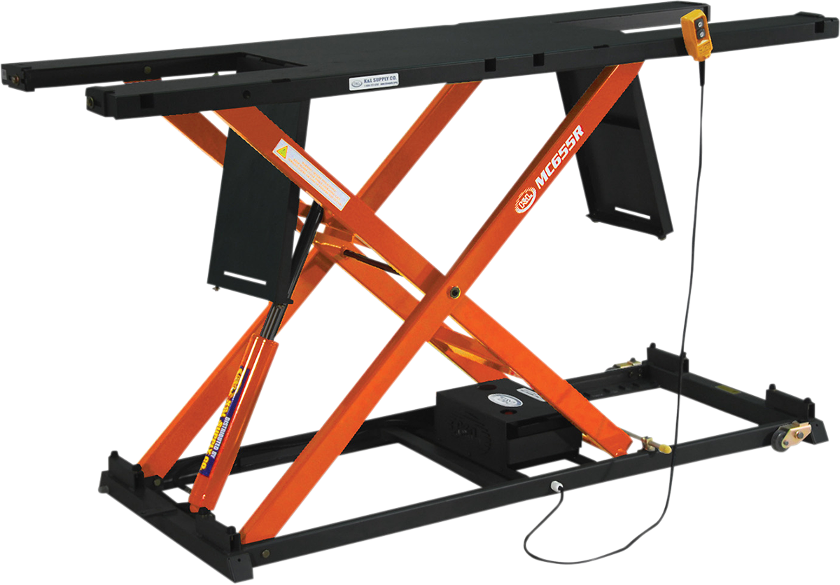 K&L SUPPLY MC655R Hydraulic Lift - Black/Orange 35-6617