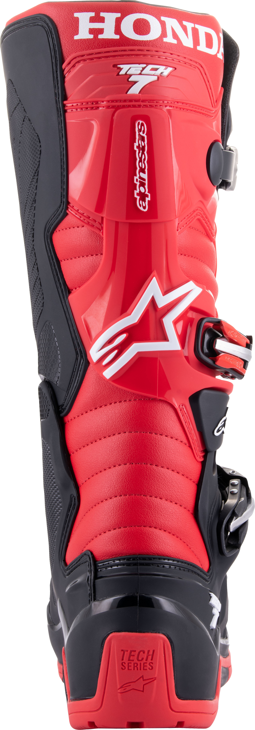 Honda Tech 7 Enduro Drystar Black/Bright Red Sz 9