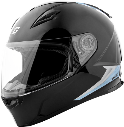 Ff 49 Syth Helmet Black/Silver Blue Xl