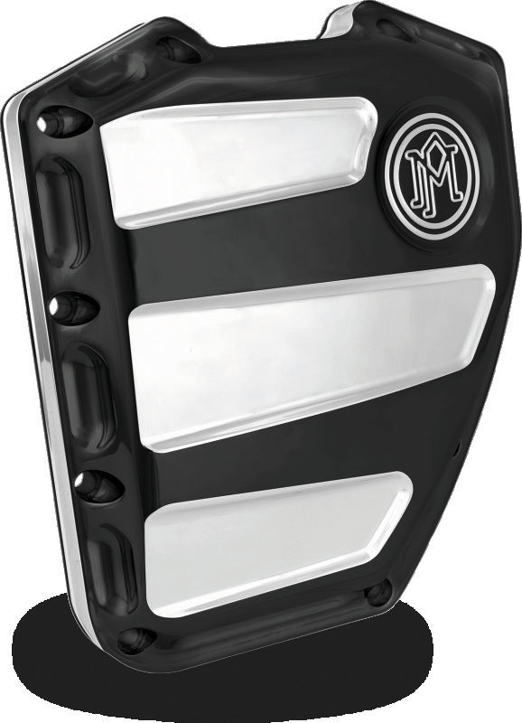 Performance Machine Twin Cam Scallop Timing Cover - Contrast Cut Platinum
