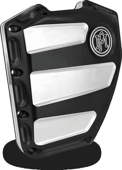 Performance Machine Twin Cam Scallop Timing Cover - Contrast Cut Platinum
