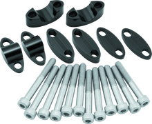 BikeMaster Aluminum Handlebar Risers 7/8in - Black