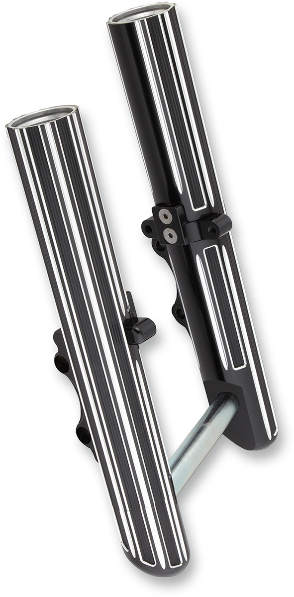 ARLEN NESS Fork Legs - Black Anodized - Hot Legs - Custom Single Disc - 10-Gauge 40-521