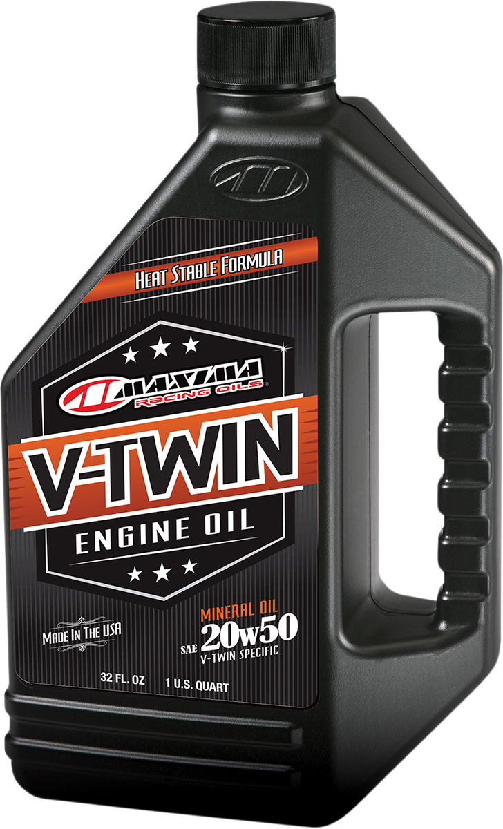 MAXIMA RACING OIL V-Twin Oil - 20W-50 - 1 U.S. quart 30-06901