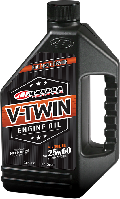 MAXIMA RACING OIL V-Twin Oil - 25W-60 - 1 U.S. quart 30-15901