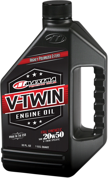 MAXIMA RACING OIL V-Twin Synthetic Oil - 20W-50 - 1 U.S. quart 30-11901