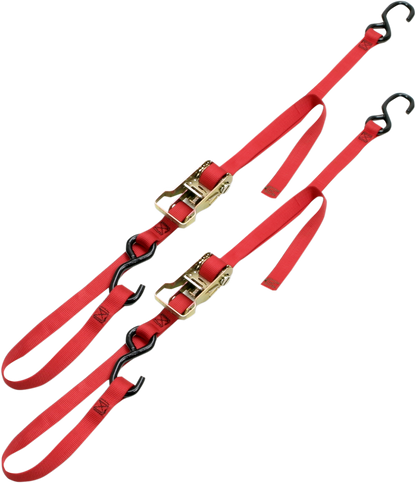 ANCRA Integra Rat Pak Tie-Downs - 1" x 6' - Red 49498-10