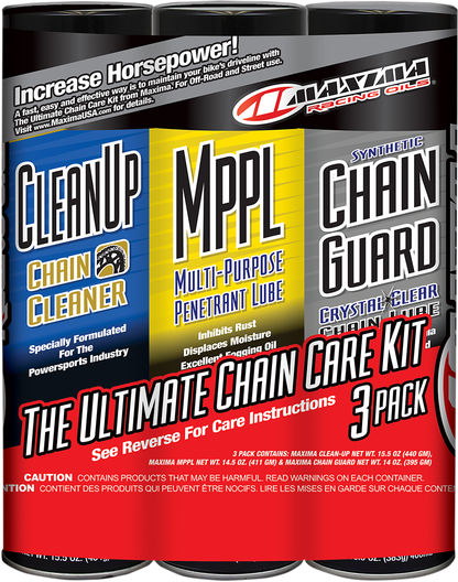 MAXIMA RACING OIL Synthetic Chain Care Kit - Aerosol 70-779203