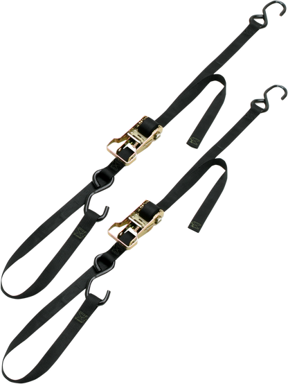ANCRA Integra Rat Pak Tie-Downs - 1" x 6' - Black 49498-11