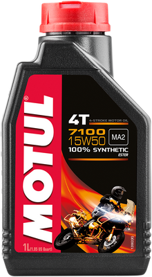 MOTUL 7100 4T Synthetic Oil - 15W-50 - 1L 104298