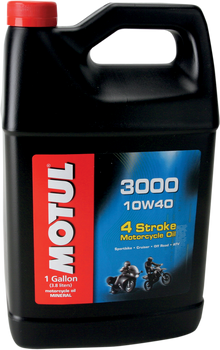 MOTUL 3000 Mineral 4T Engine Oil - 10W-40 - 1 US gallon 107693