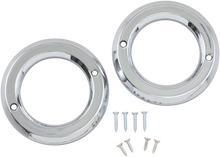 MOTOR TRIKE Accent Rings - Trax Fog Lights - Chrome MTEL-0153