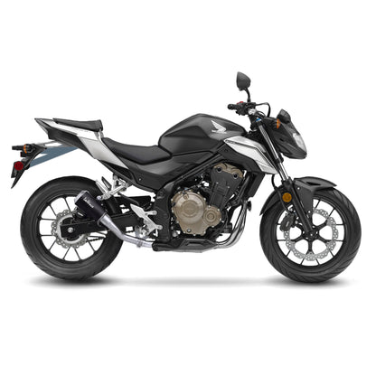 Leo Vince LV-10 Black Edition Stainless Steel | Slip-On Exhaust For Honda CBR500R '13-18, CB500F '13-18, CB500X '12-18