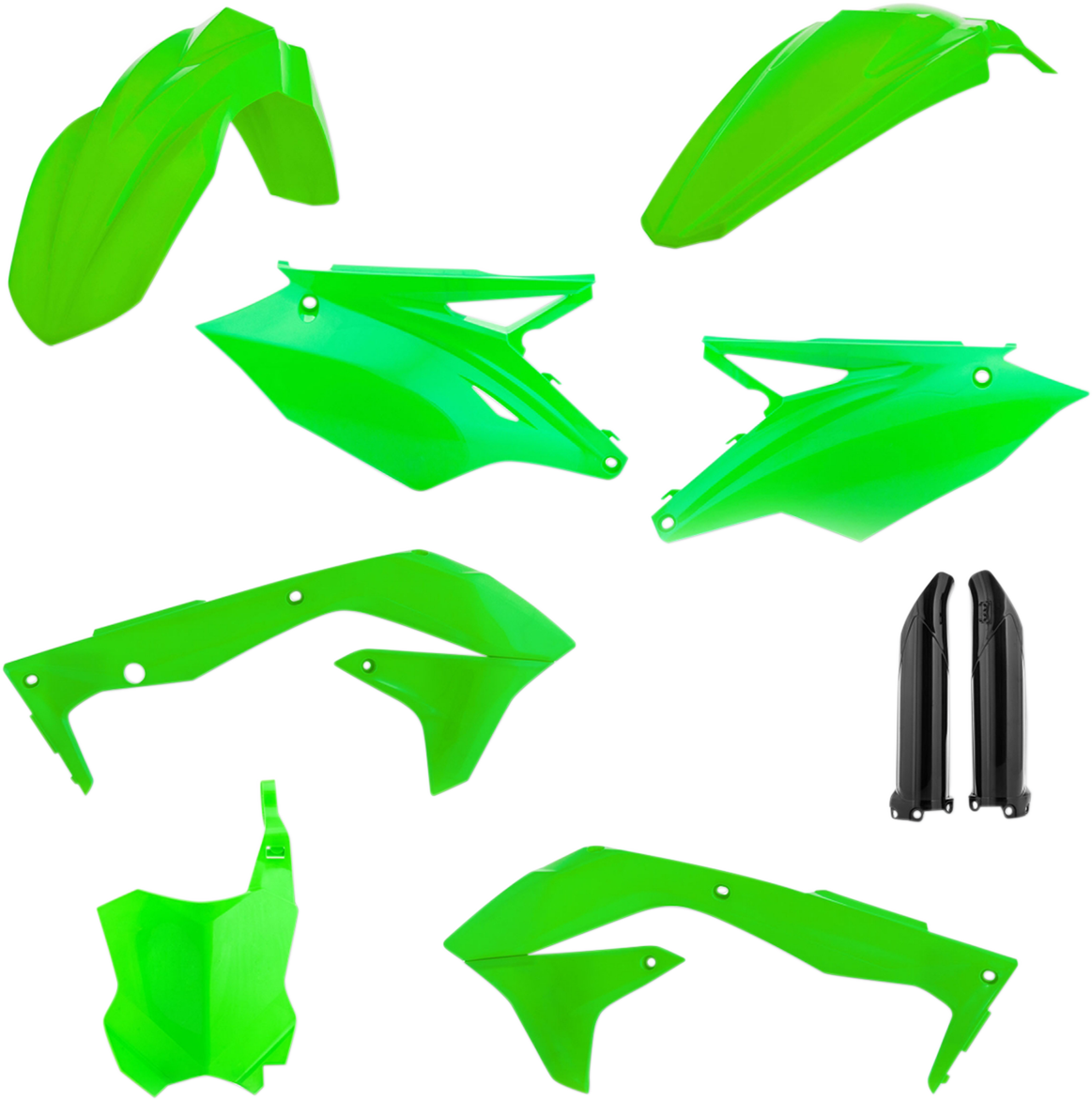ACERBIS Full Body Kit - Fluorescent Green/Black - Kawasaki - KX '18 2685840235
