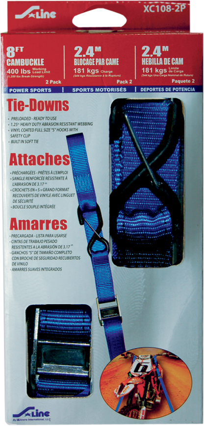 ANCRA Tie-Down - Heavy Duty - Blue XC108-2P