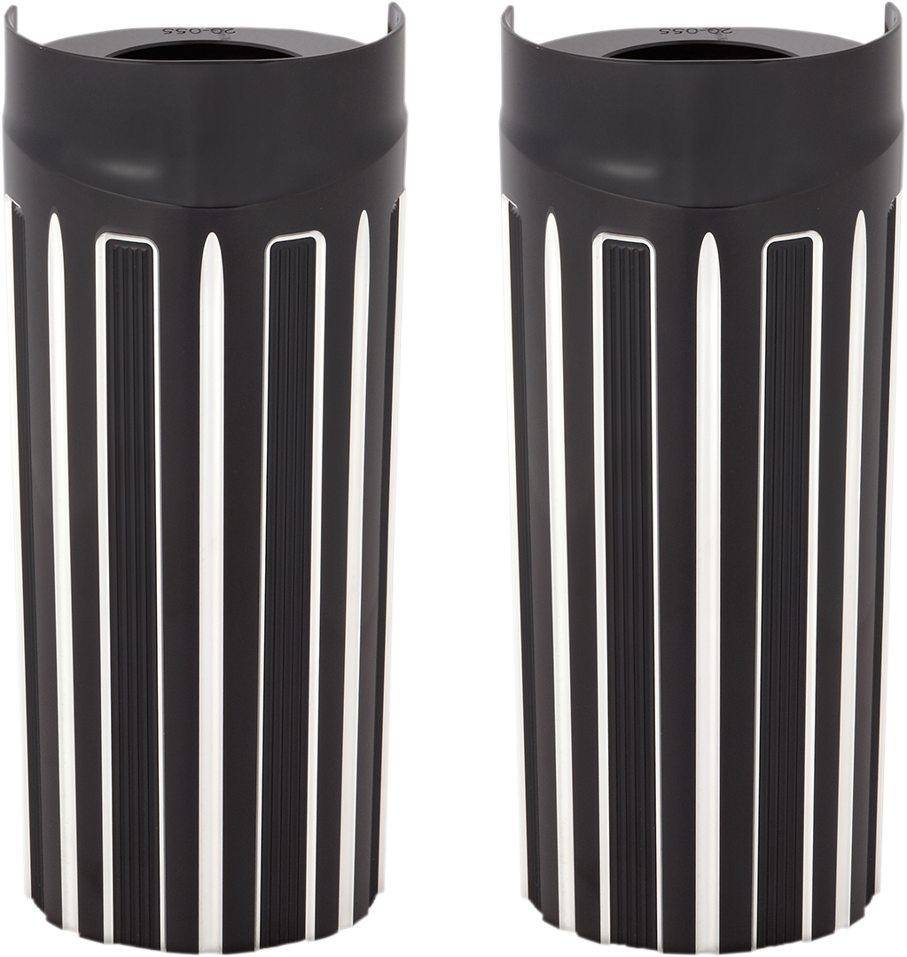 ARLEN NESS Fork Boot Covers - +2" - Chrome - 10-Gauge - FLHT 20-058