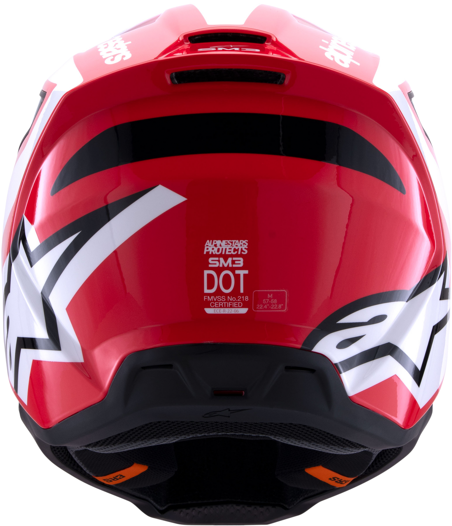Sm3 Heat Helmet Red/White/Black Glossy Sm