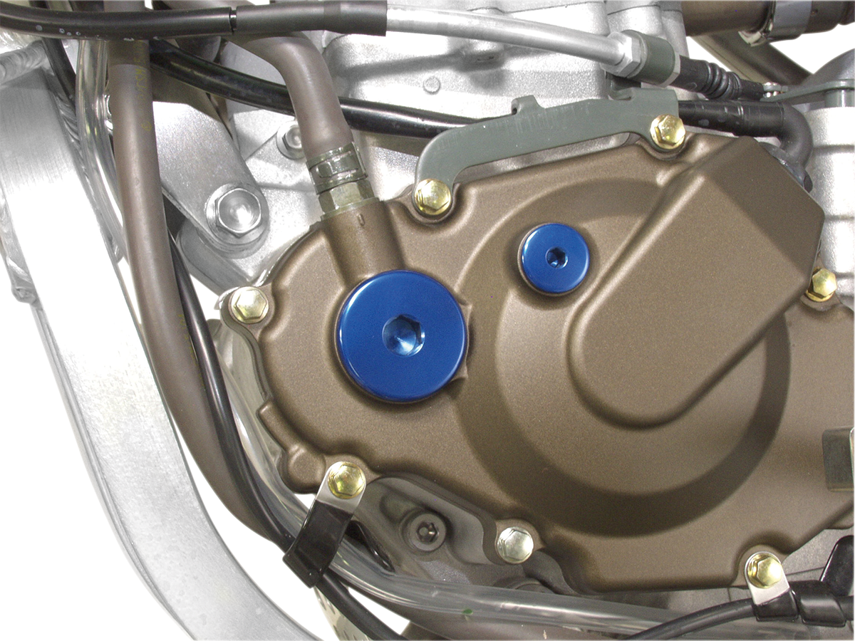 WORKS CONNECTION Engine Timing Plug - Blue - Kawasaki 24-543