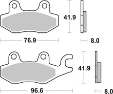 Brembo OE 02-11 Cagiva Canyon 500cc Brake Pad - Rear