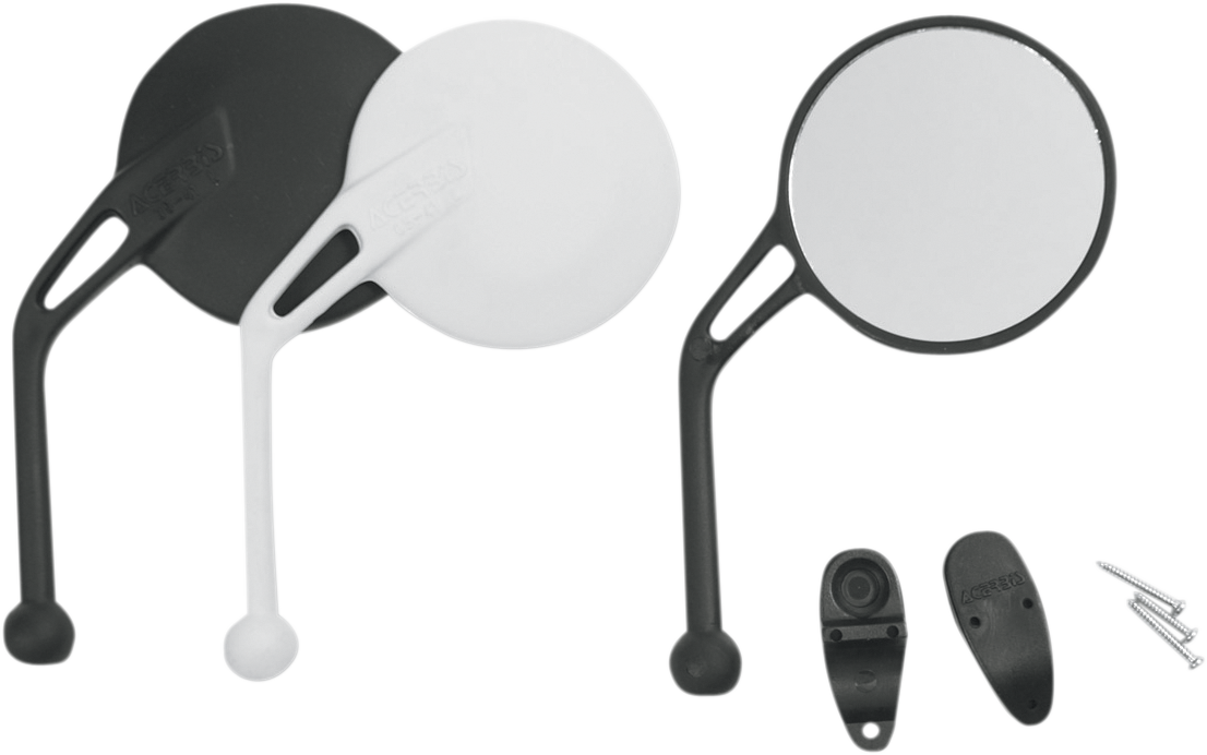 ACERBIS Mirror - Rear View - Round - Black - Left - Each 2043570001