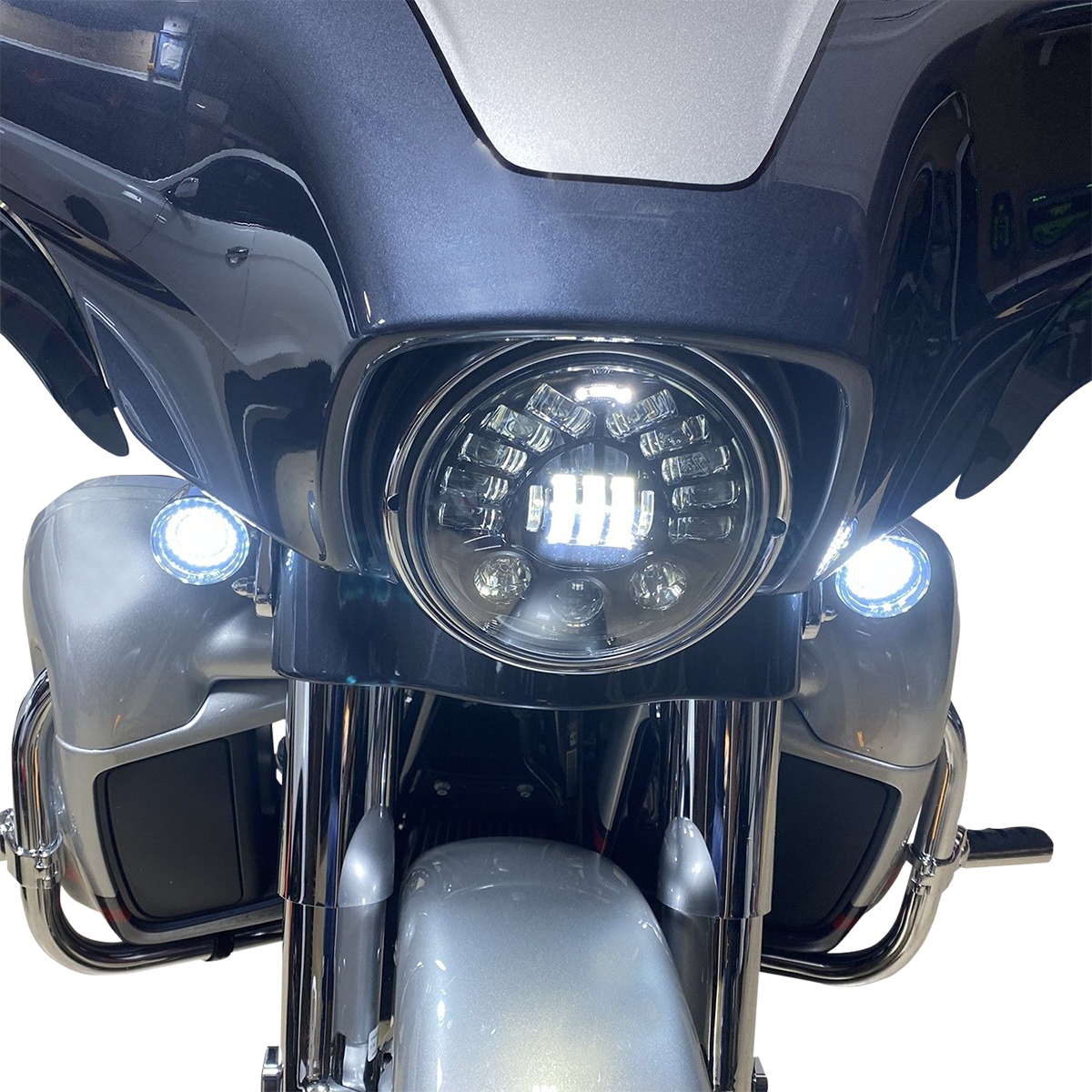 CUSTOM DYNAMICS 7" Adaptive Headlamp - Chrome PB-7A-IND-C