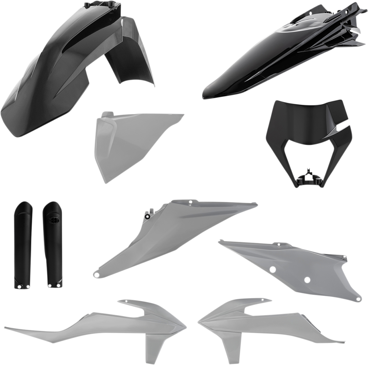 ACERBIS Full Body Kit - Gray/Black - KTM - EX/XC '20-'23 2791541001
