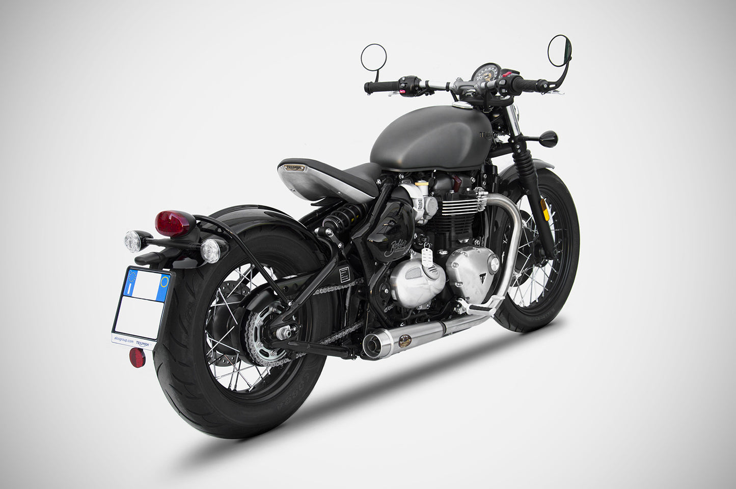 ZARD Low Stainless Slip-ons for Triumph Bobber 1200 (2016+)