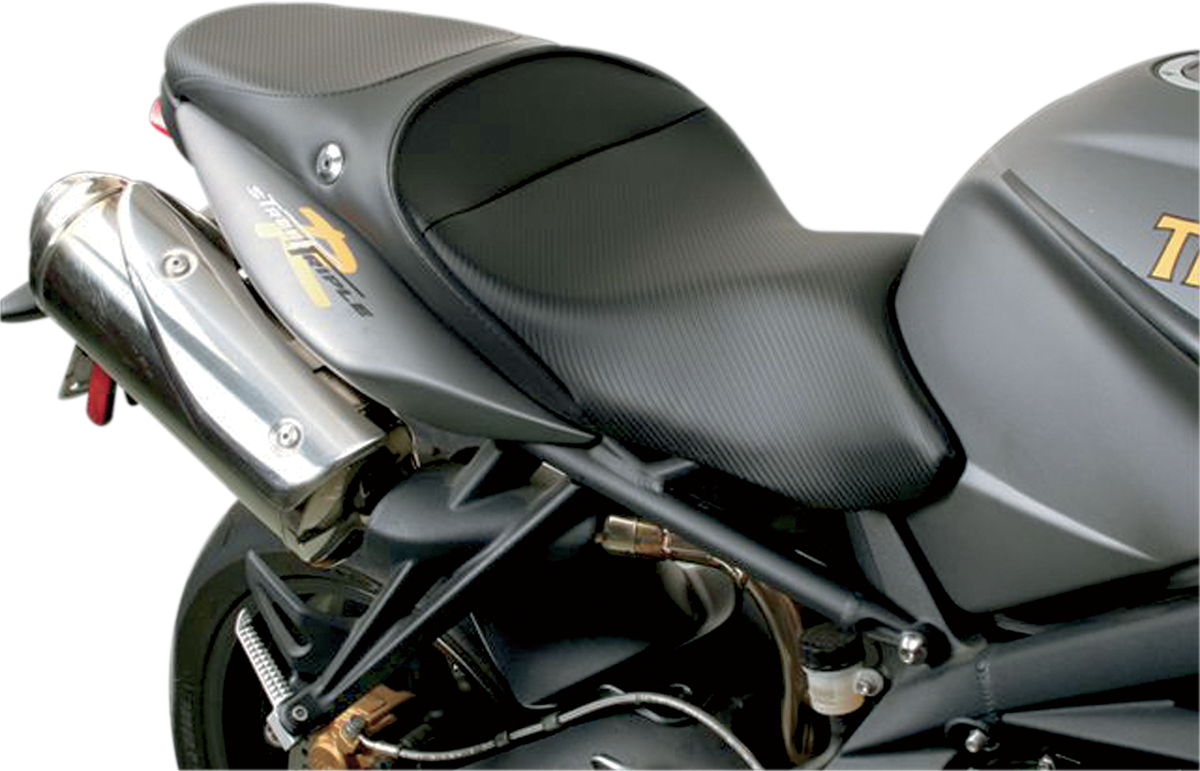 SARGENT World Sport™ Performance Seat - Black - Carbon FX - Triumph '08-'12 WS-603-19