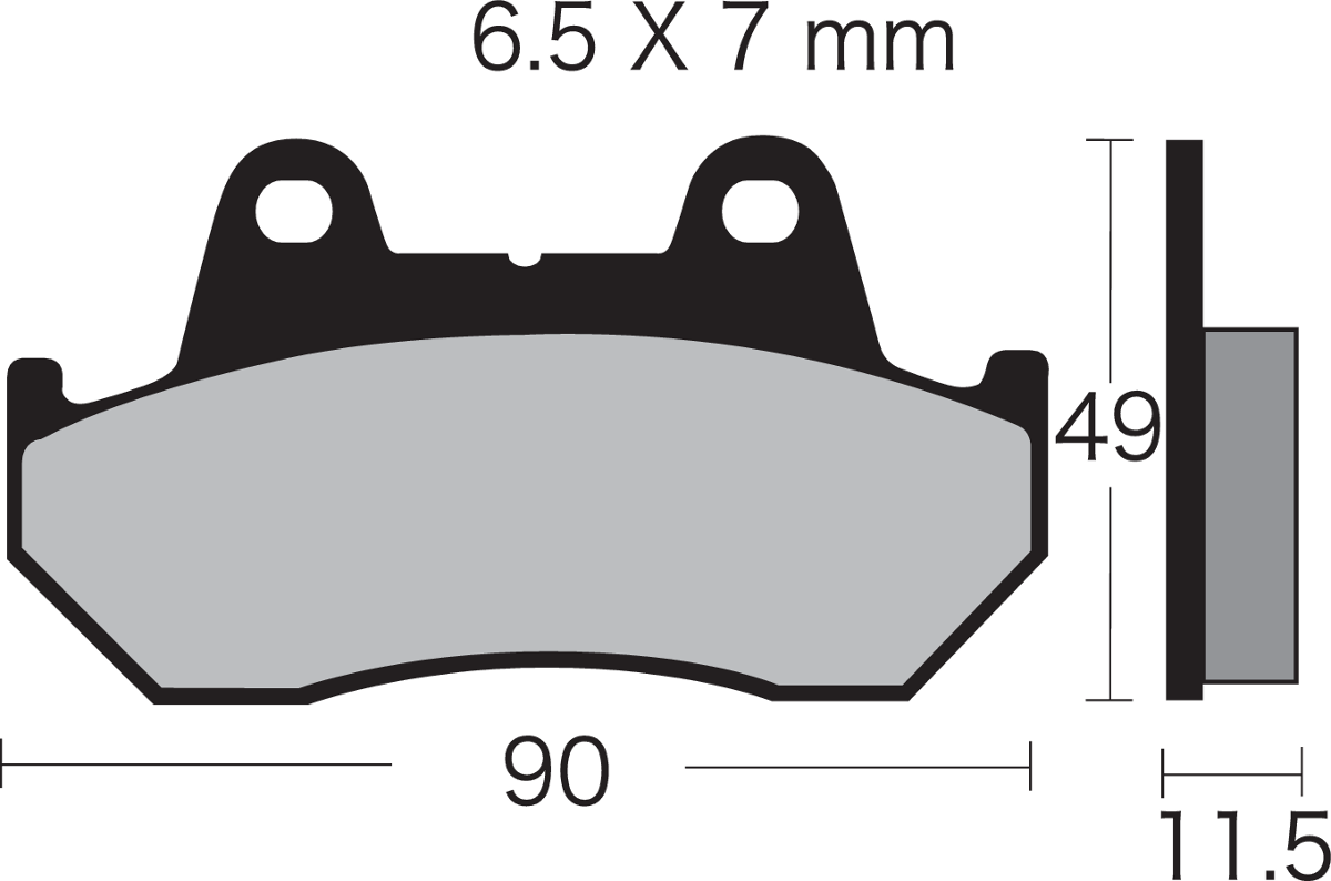 VESRAH Semi-Metallic Brake Pads VD-123/3