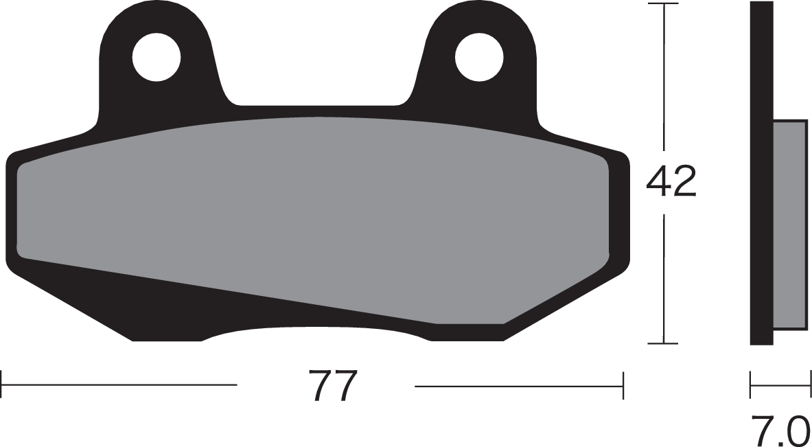 VESRAH Semi-Metallic Brake Pads VD-131