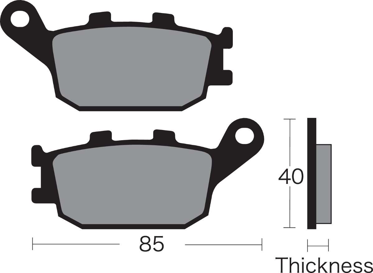 VESRAH Semi-Metallic Brake Pads VD-163