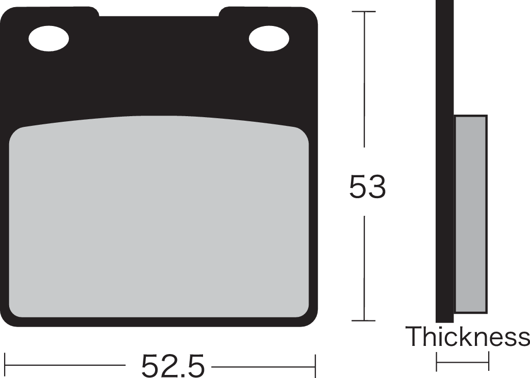 VESRAH Semi-Metallic Brake Pads VD-327