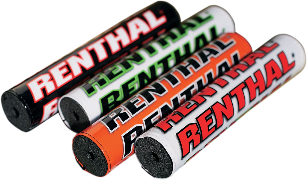 RENTHAL SX Crossbar Pad - 10" - White/Green P267