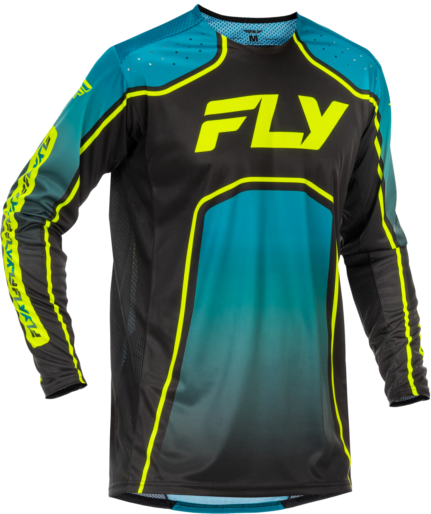 Rayce Bicycle Jersey Teal/Black/Lime Md