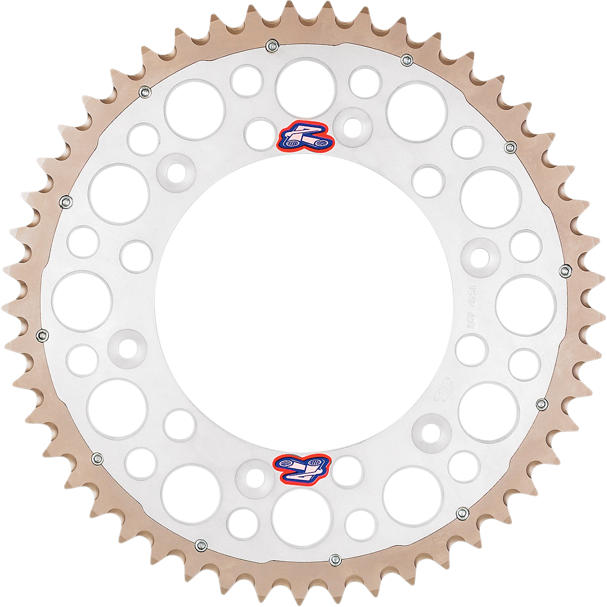 RENTHAL Twinring™ Rear Sprocket - 52 Tooth - Silver - Honda 1540-520-52GPSI