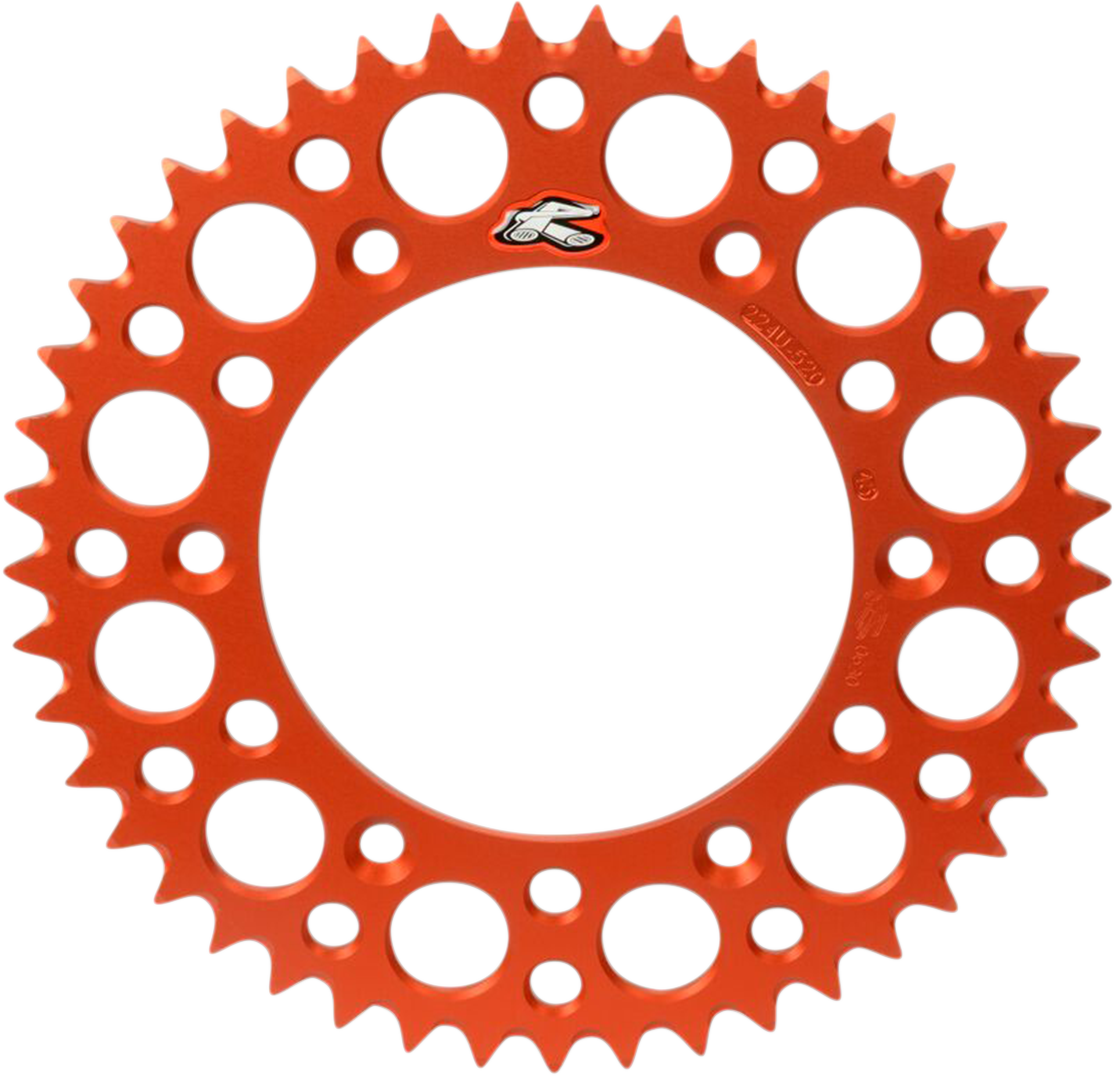 RENTHAL Twinring™ Rear Sprocket - 52 Tooth - Orange 2240-520-52GPOR