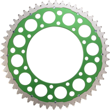 RENTHAL Twinring™ Rear Sprocket - 50 Tooth - Green - Kawasaki/Suzuki 1120-520-50GPGN