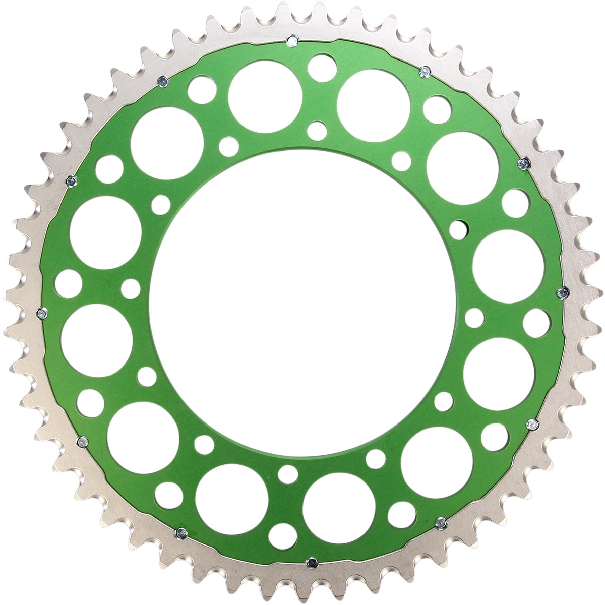 RENTHAL Twinring™ Rear Sprocket - 51 Tooth - Green - Kawasaki/Suzuki 1120-520-51GPGN