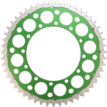 RENTHAL Twinring™ Rear Sprocket - 51 Tooth - Green - Kawasaki/Suzuki 1120-520-51GPGN