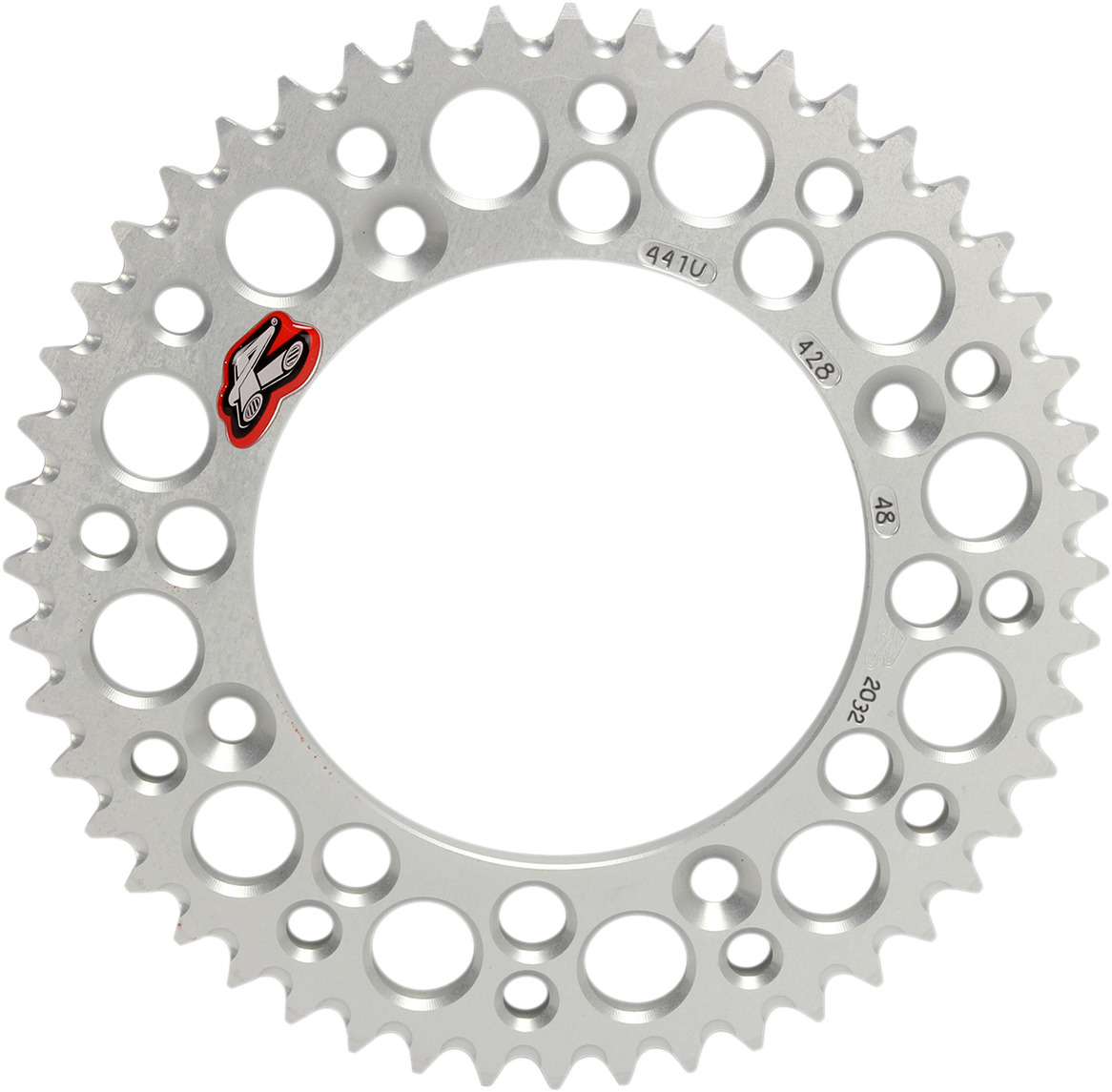 RENTHAL Rear Sprocket - Aluminum - 48 Tooth - Silver - Gas Gas/Husqvarna/KTM 441U-428-48GPSI