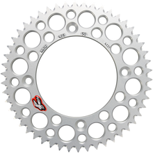 RENTHAL Rear Sprocket - Aluminum - 50 Tooth - Silver - Gas Gas/Husqvarna/KTM 441U-428-50GPSI