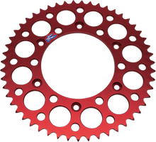 RENTHAL Rear Sprocket - Aluminum - 52 Tooth - Red - Honda 154U-520-52GRRD