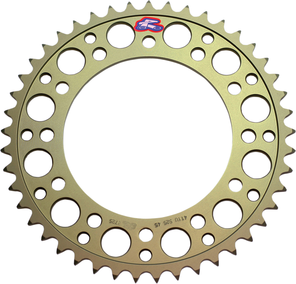 RENTHAL Rear Sprocket - Aluminum - 47 Tooth - Suzuki/Yamaha 210U-525-47P-HA