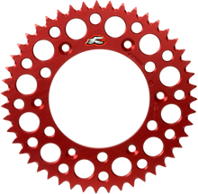 RENTHAL Rear Sprocket - Aluminum - 49 Tooth - Red - Honda 189U-420-49GRRD