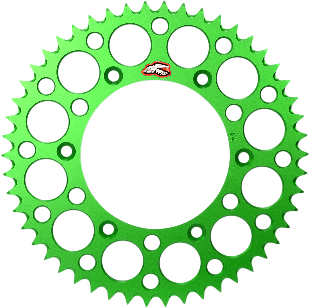RENTHAL Rear Sprocket - Aluminum - 52 Tooth - Green - Kawasaki 112U-520-52GEGN