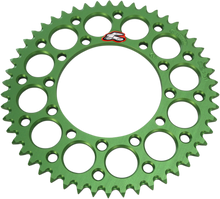 RENTHAL Rear Sprocket - Aluminum - 50 Tooth - Green - Kawasaki 191U-420-50GEGN