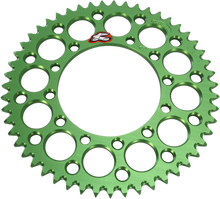 RENTHAL Rear Sprocket - Aluminum - 51 Tooth - Green - Kawasaki 191U-420-51GEGN