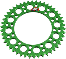 RENTHAL Rear Sprocket - Aluminum - 46 Tooth - Green - Kawasaki/Suzuki 408U-420-46GEGN