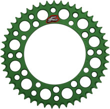 RENTHAL Rear Sprocket - Aluminum - 47 Tooth - Green - Kawasaki/Suzuki 408U-420-47GEGN